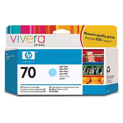 HP-70--C9390A--CARTUS-COLOR-LIGHT-CYAN